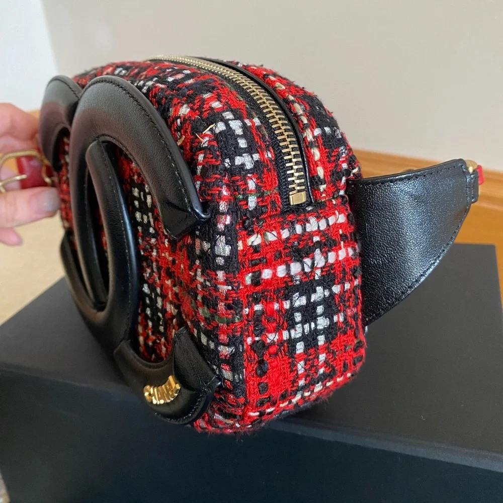 Chanel tweed belt bag